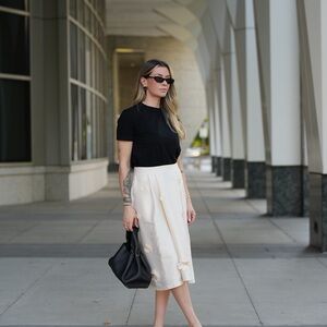Chic Cream Maxi Skirt